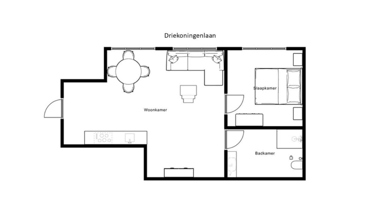 Vier Koningen Apartment Зиерикзее Екстериор снимка